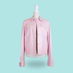 PINKO | Light Pink Leather Jacket | New w/o Tags